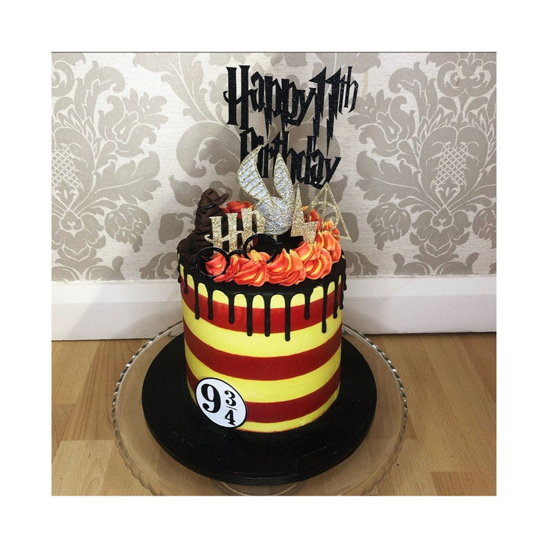 Harry Potter Cake Topper Set Etsy