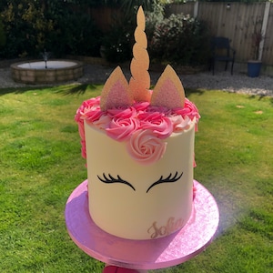 Unicorn Cake Topper Bundle with Personalised Name