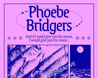 Phoebe Bridgers – 'Moon Song' A4 Poster Print