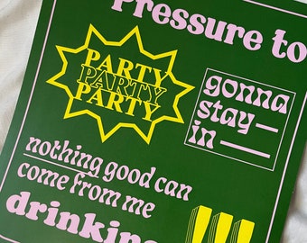 Julia Jacklin 'Pressure to Party' A4 Poster Print