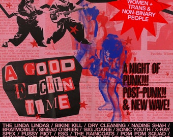 Hunk-Free Punk A4 Poster