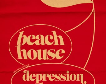 Beach House – ‘Depression Cherry’ A4 Poster Print