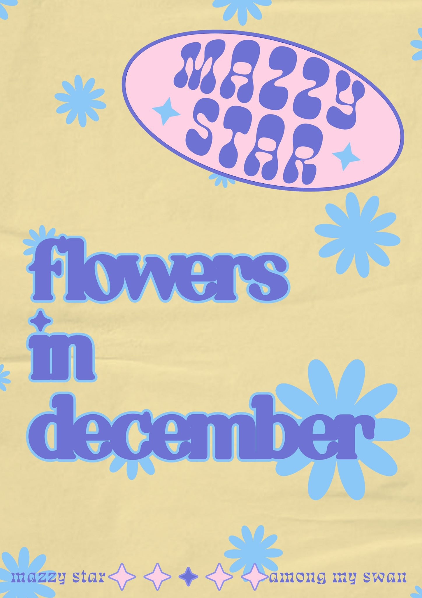 Mazzy Star 'flowers in December' A4 Poster Print Etsy