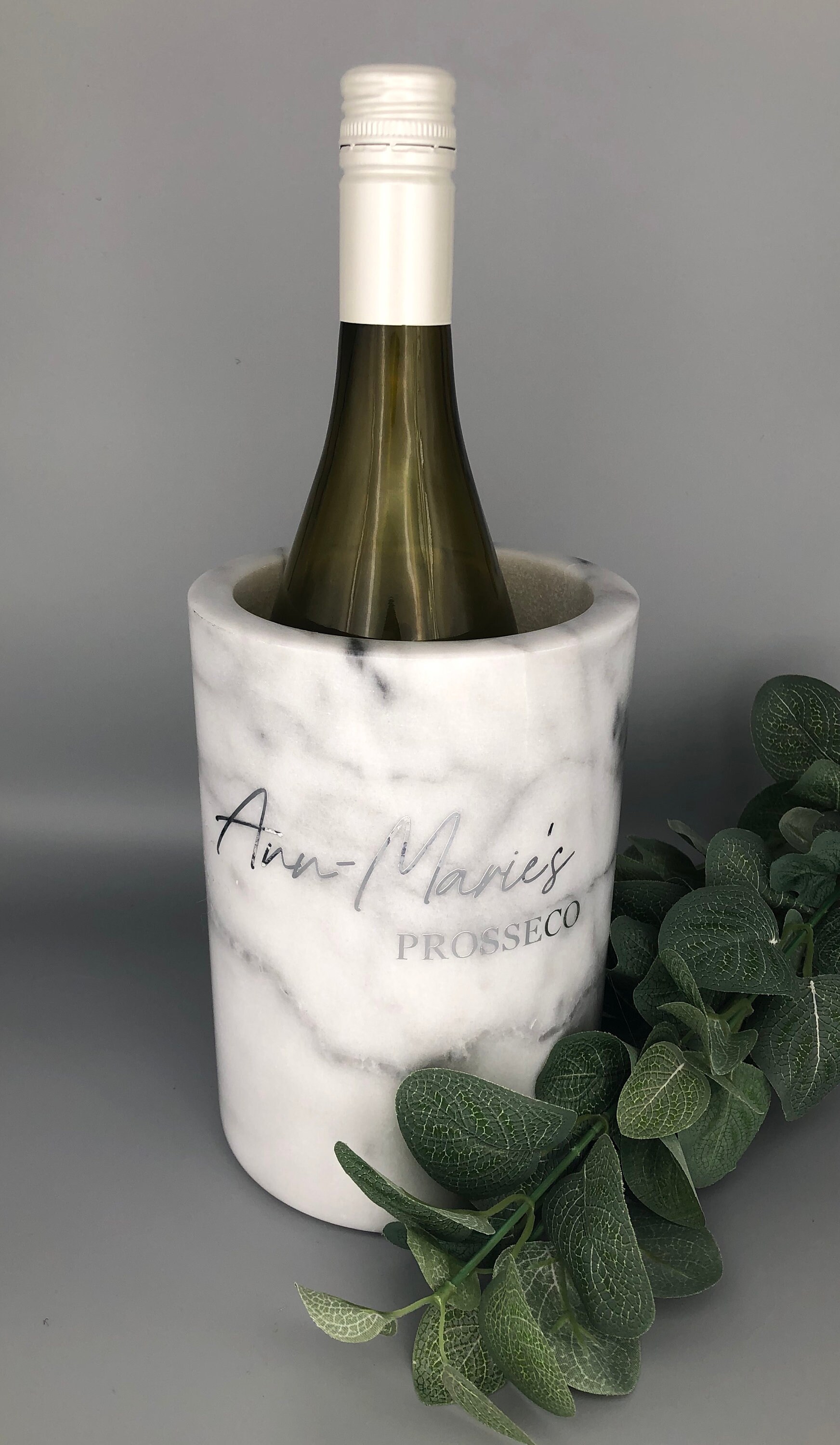 Personalised Marble Wine Cooler Etsy