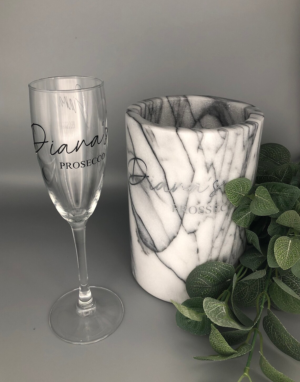 Personalised Marble Wine Cooler Etsy