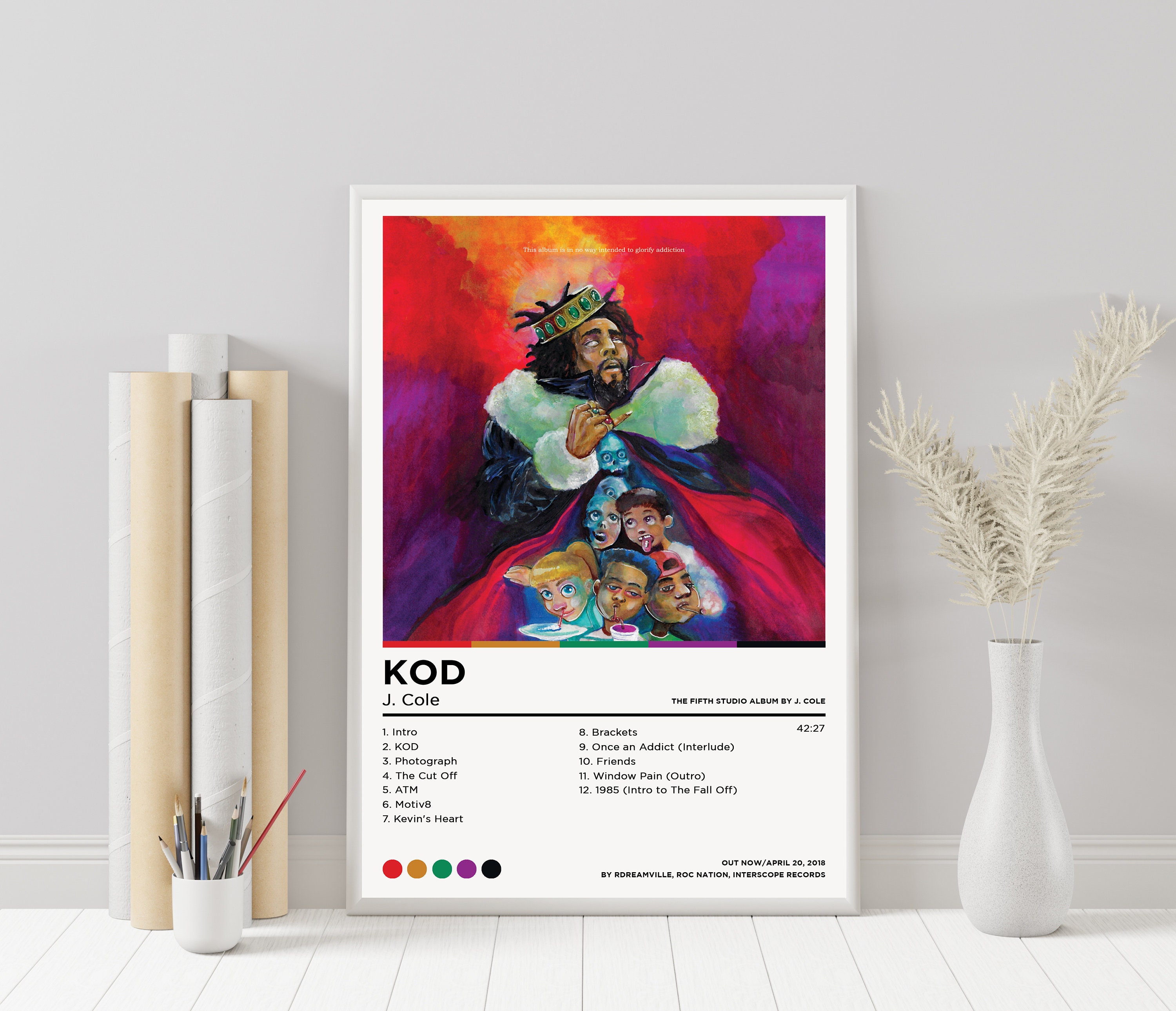 Download ALBUM: J. Cole - KOD on Mphiphop j cole kod full album download