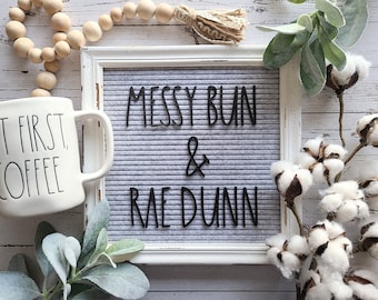 The "Rae" Letterset for Letter Board Letterboard | 162 Pc Letters Numbers & Special Characters | Rae Dunn Large Letter Font Inspired