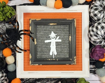 Scarecrow Letter Board Icon | Creepy, Haunted, Scary, Halloween | Letterboard Decorations, Decor, Accessories, Ornaments, Embellishments