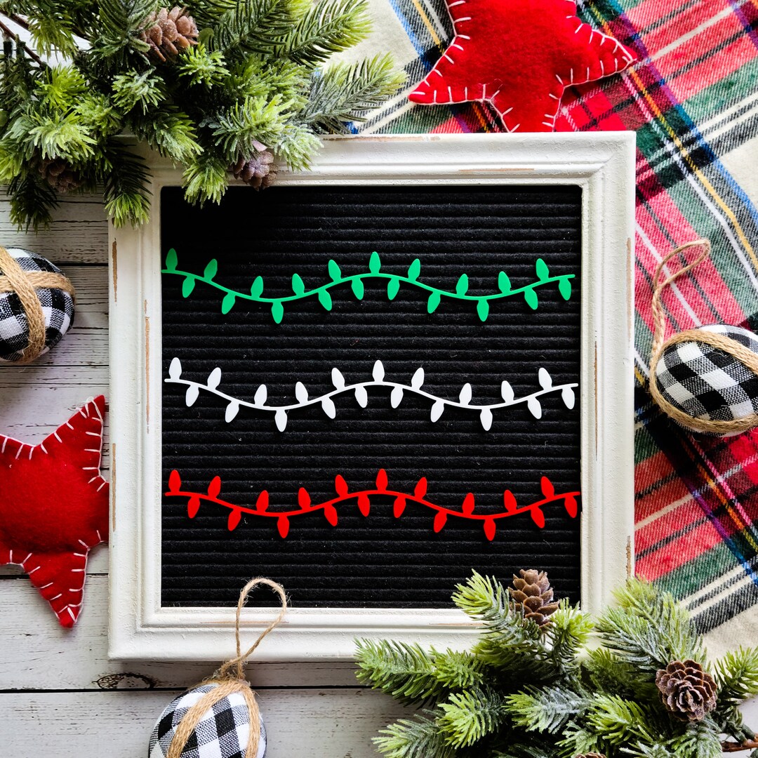 Letter Board Christmas Light Garland Christmas Lights for Letterboards