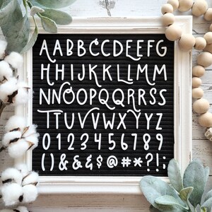 The Lavender Fields Premium Letterset for Felt Letter Boards 209 pc 1 Letters, Alternate Letters, Numbers and Symbols image 2