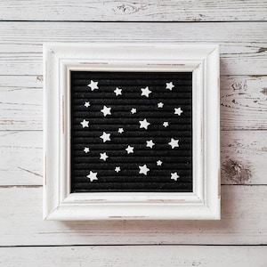 Letter Board Star Icons | Tiny Letterboard Stars Set/24 | Felt Message Board Accessories | Christmas, Halloween, Night, Astrology, Astronomy