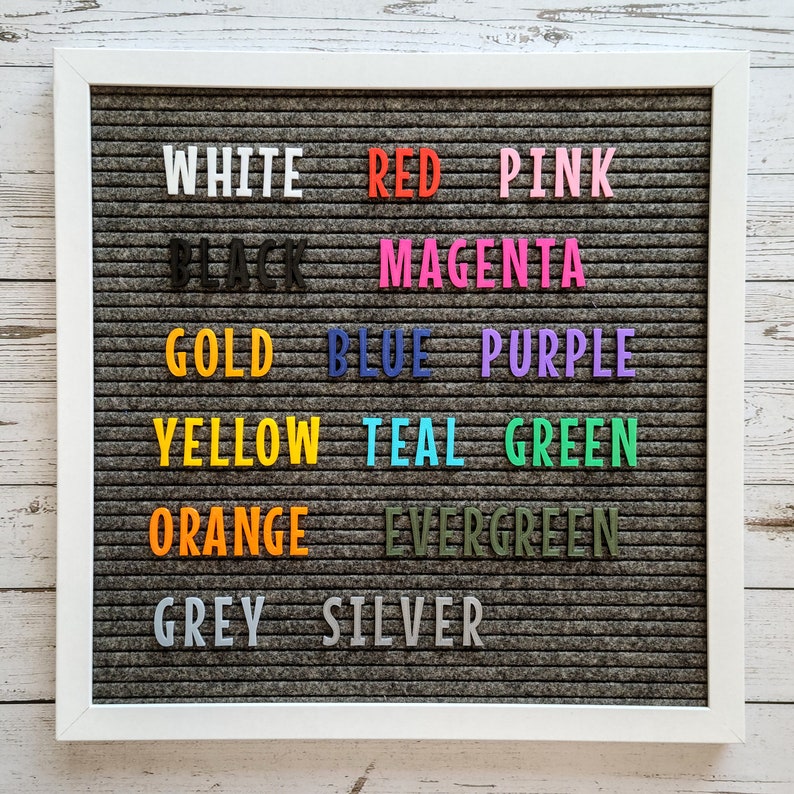 The Lavender Fields Premium Letterset for Felt Letter Boards 209 pc 1 Letters, Alternate Letters, Numbers and Symbols image 6