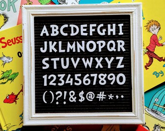 The "Poet" Letterset for Felt Letter Boards | 1" Letters, Numbers & Punctuation |  Letterboard Letters, Alphas, Accessories