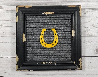 Horseshoe Letter Board Icon | Western, Cowboy, Bronco, Cowgirl, Ranch, Farm, Country, Lucky, St. Patrick's Day | Letterboard Accessories