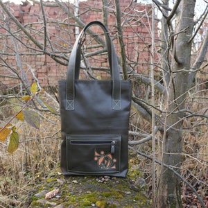 Green leather handbag. Olive green leather bag women. Large leather women&#39;s bag. Leather work bag.