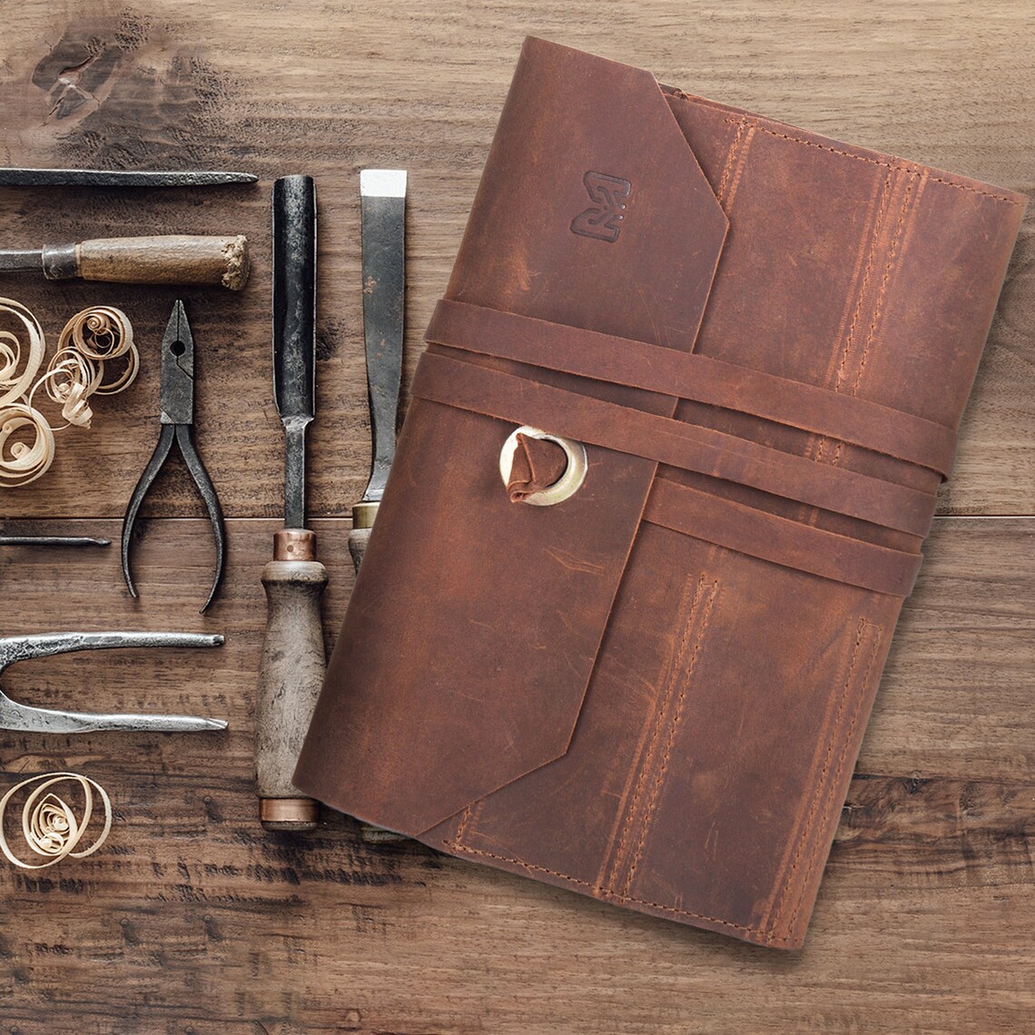 Leather Tool Pouch Full Grain Cowhide Leather Organizer Etsy Canada