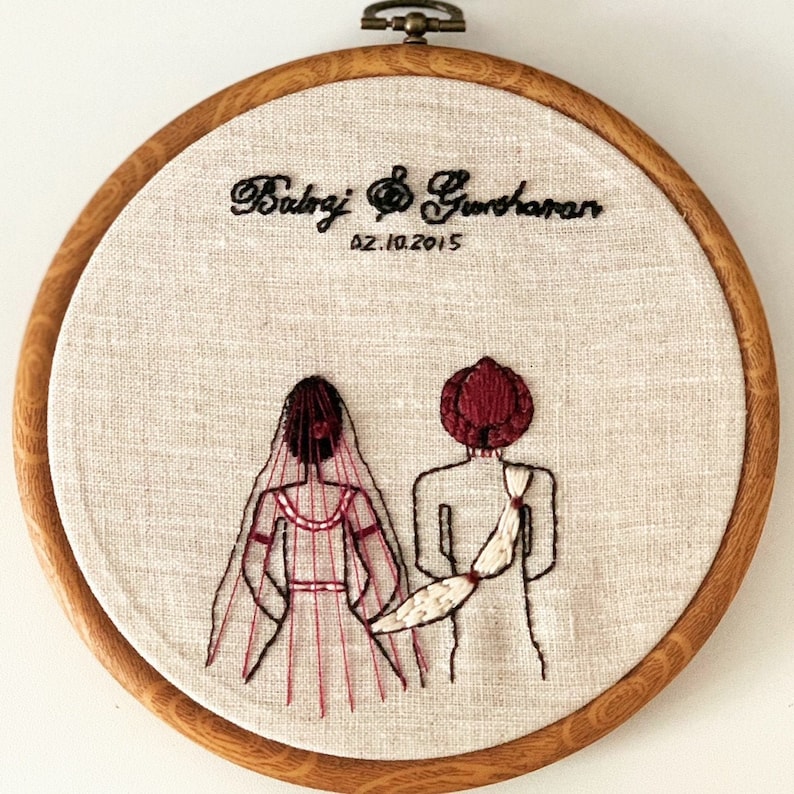 Personalised embroidery hoop  etsy