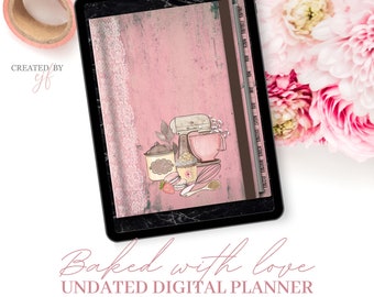 Baking Business Digital Planner: Undated Cookie & Cake Planner (GoodNotes/PDF)