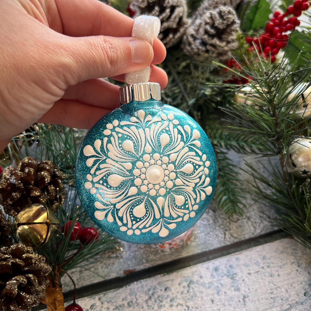 Hand-Painted Giant Entada Pod Ornament - Unique Wall Decor