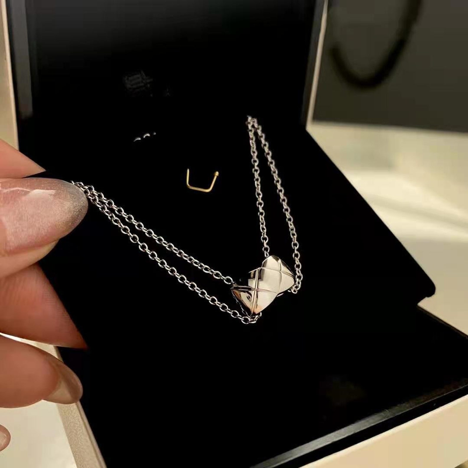 Coco crush pendant necklace/ diamond necklace best gift for Etsy