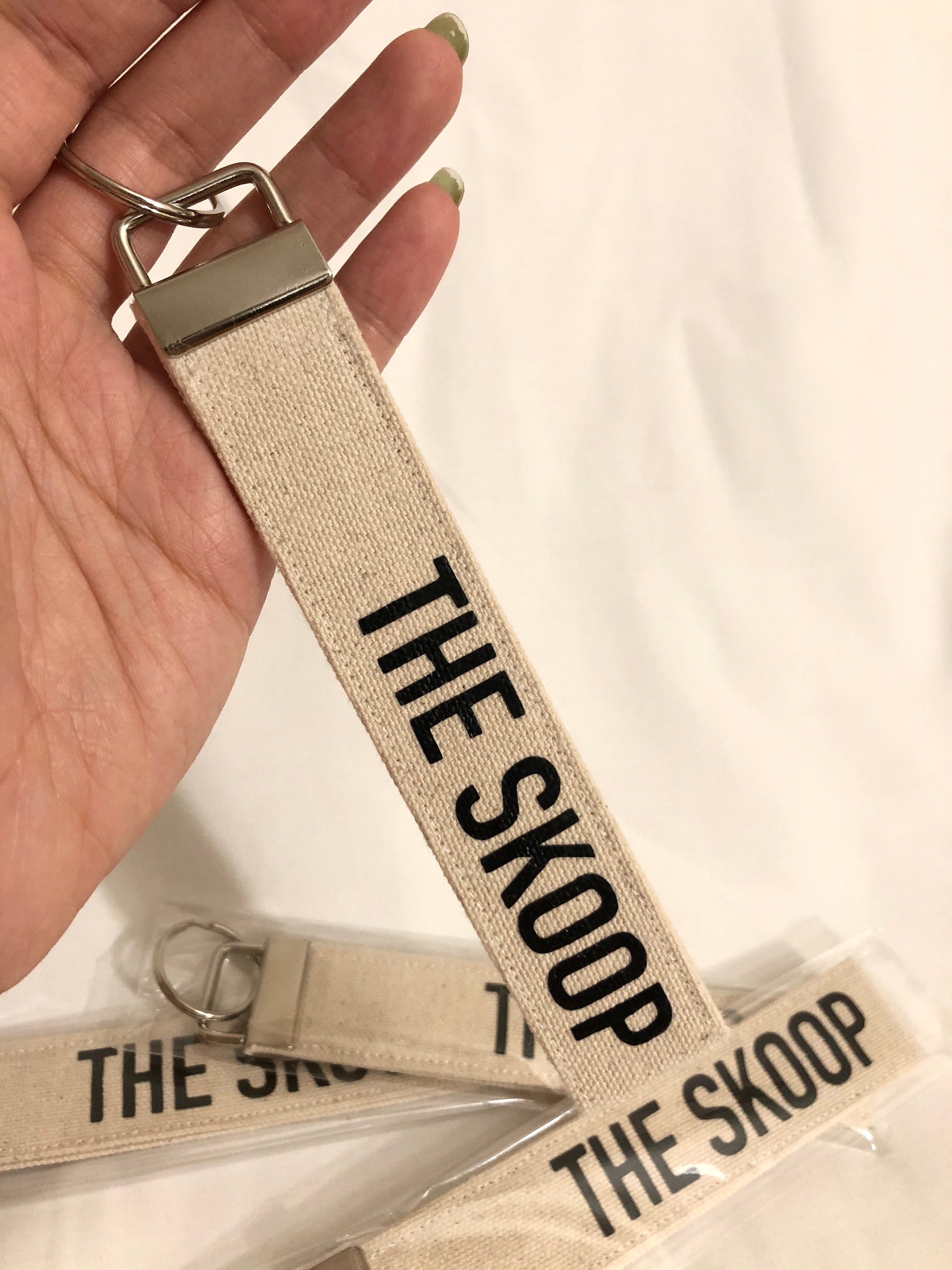 Customizable Handmade Canvas Keychain Wristlet Strap Etsy