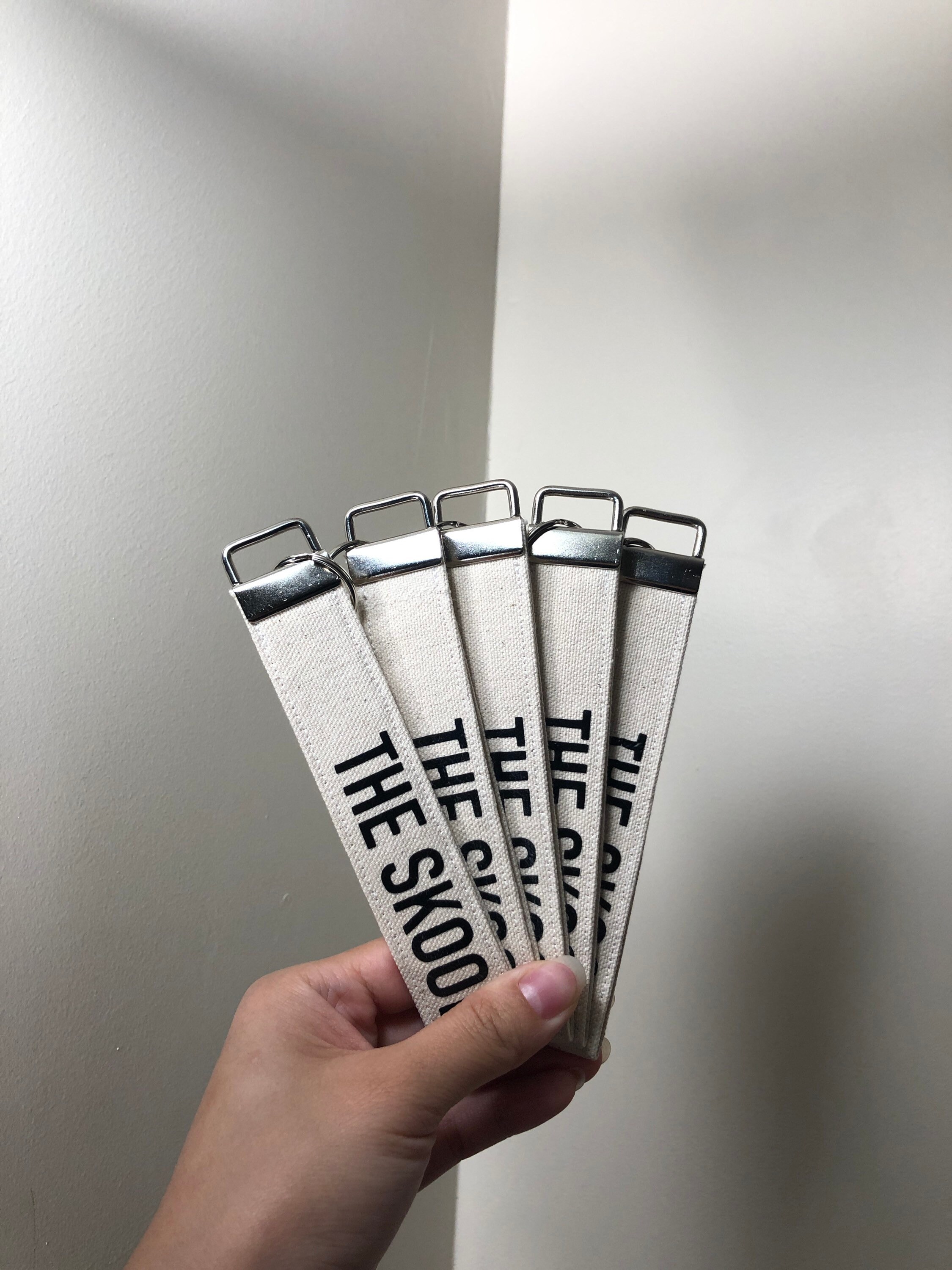 Customizable Handmade Canvas Keychain Wristlet Strap Etsy