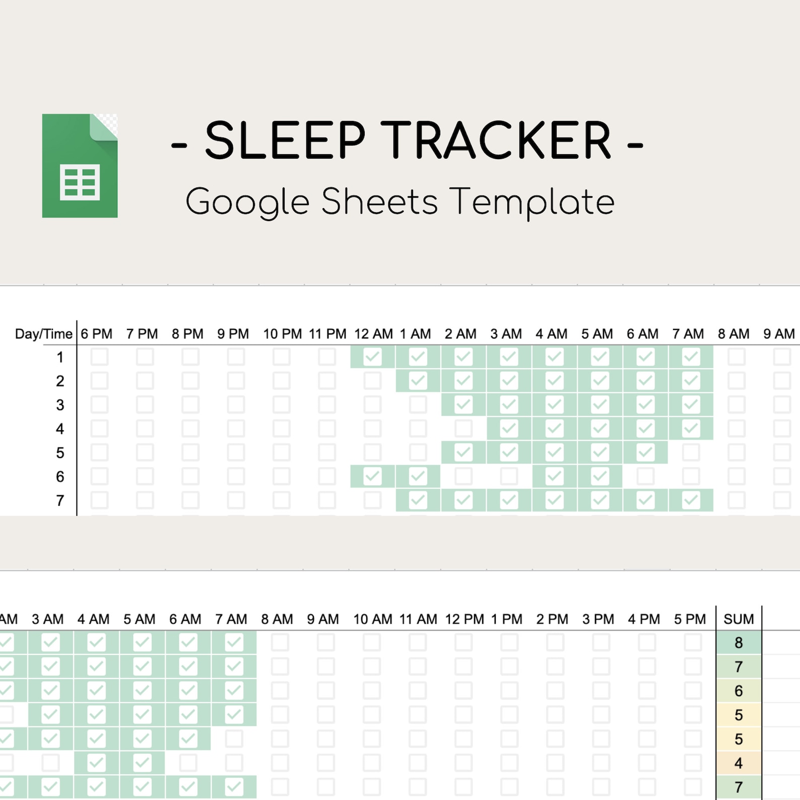 Sleep Tracker Google Sheets Template Wellness Tracker Etsy Sleep Tracker Google Sheets Template Wellness Tracker Etsy