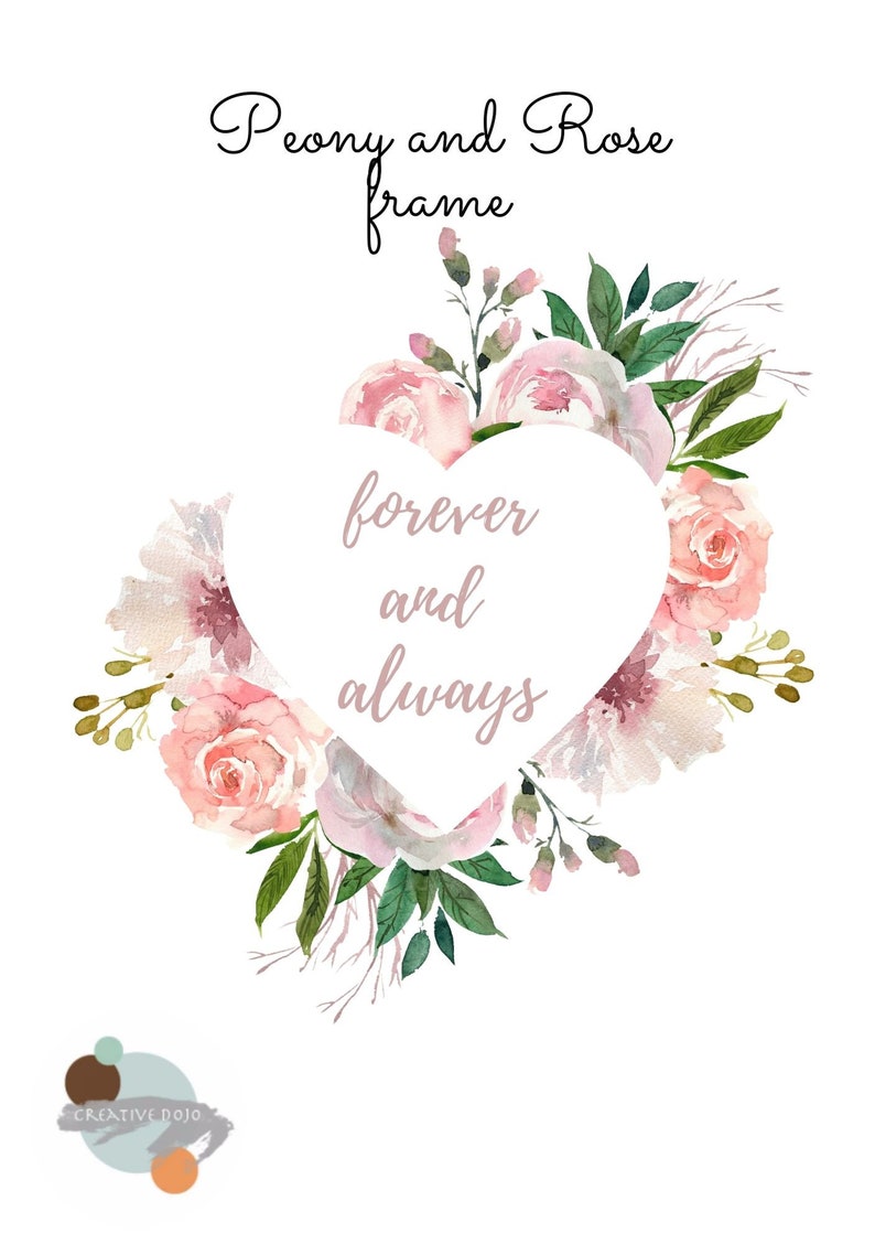 Aquarelle Fleurs Pour Carte Choice Ro Pivoine Postale Anniversaire