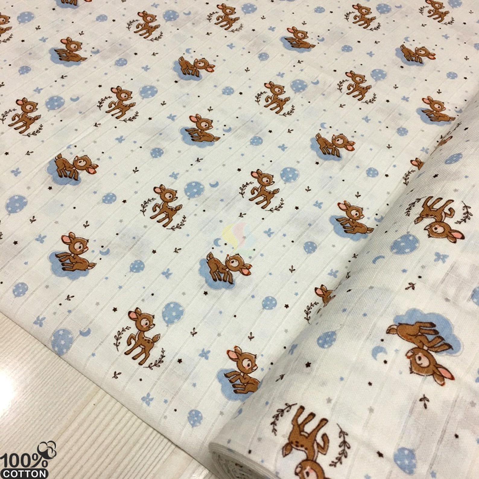 Muslin fabric organic meter baby fabric cotton do it Etsy