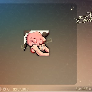 Twitch koe-emote voor streamers / Kawaii koemelk-emote voor je Twitch, Discord of YouTube