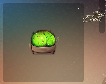 Cactus Booty Twitch emotes / Cactus butt emotes for streamers / Booty emotes /Kawaii cactus booty ass emote
