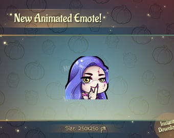 Cute DBD inspired MiNa Twitch Animated emote / Dead by Daylight Trickster Inspired wink Animated Emote