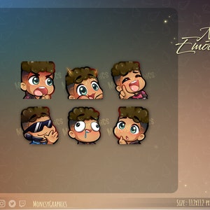 Twitch emotes // Cute emotes for streamers / Twitch, discord emotes/