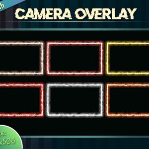 Webcam Overlay / Webcam Frame - Fire / Custom Twitch Streamlabs OBS Facecam Overlay
