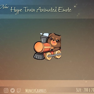 Hype Train Emote / Animated Dog Hype Train emote