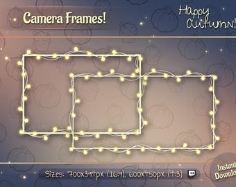 Webcam Overlay / Webcam Frame - Christmas Webcam frame / Cute Custom Twitch Streamlabs OBS Facecam Overlay