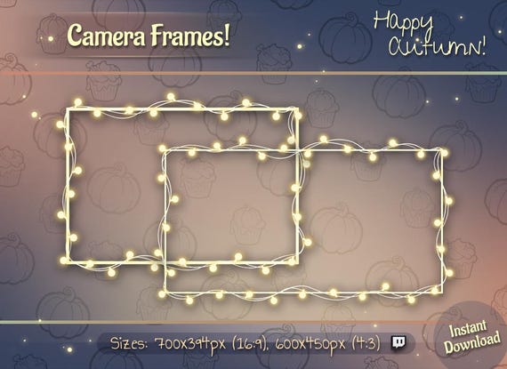 Webcam Overlay / Webcam Frame - Christmas Webcam frame / Cute Custom Twitch Streamlabs OBS Facecam Overlay