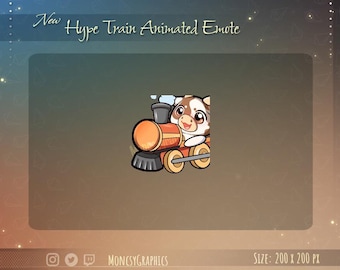 Animated Cow Hype Train Emote (Digital Download)