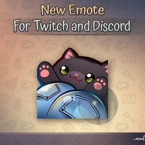 Bongo cat Twitch emotes // Cute chibi cat emotes for streamers /