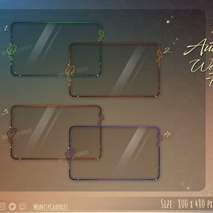 Webcam Overlay / Webcam Frame - Autumn Webcam frame / Cute Custom Twitch Streamlabs OBS Facecam Overlay