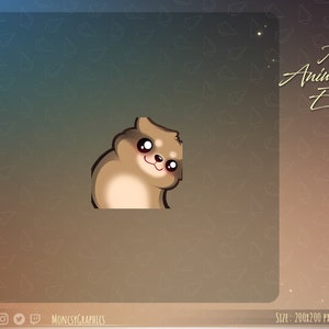 Animated Raccoon emote / Kawaii Raccoon animated twitch emote / Youtube emote / Cute Raccoon Animated Twitch emote