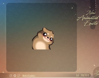 Kawaii Raccoon Animated Twitch Emote (Digital Download)