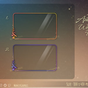 Nakładka na kamerę internetową / Ramka kamery internetowej - Jesienna ramka kamery internetowej / Urocza niestandardowa nakładka na kamerę internetową Twitch Streamlabs OBS