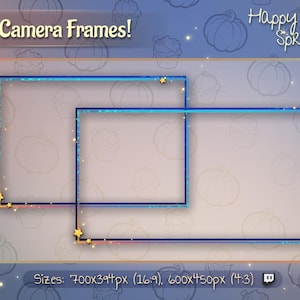 Webcam Overlay / Webcam Frame - Winter Webcam frame / Cute Custom Twitch Streamlabs OBS Facecam Overlay