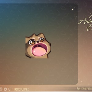 Animated Raccoon emote / Kawaii Raccoon animated twitch emote / Youtube emote / Cute Raccoon Animated Twitch emote