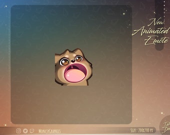 Animated Raccoon emote / Kawaii Raccoon animated twitch emote / Youtube emote / Cute Raccoon Animated Twitch emote
