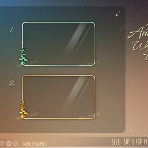 Webcam Overlay / Webcam Frame - Autumn Webcam frame / Cute Custom Twitch Streamlabs OBS Facecam Overlay