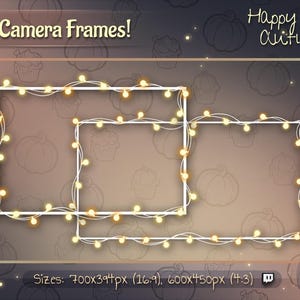 Webcam Overlay / Webcam Frame - Christmas Webcam frame / Cute Custom Twitch Streamlabs OBS Facecam Overlay