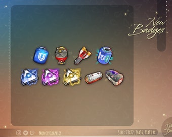 Odznaki Twitch // Urocze odznaki chibi dla streamerów / Odznaki Twitch inspirowane Apex Legends /