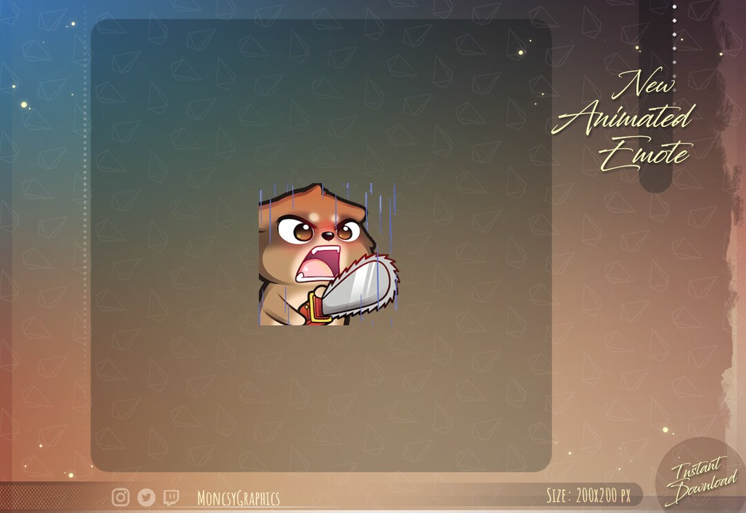Scared Racoon Icon Animated Raccoon Twitch Emote: Kawaii Scared Raccoon (digital Download ...